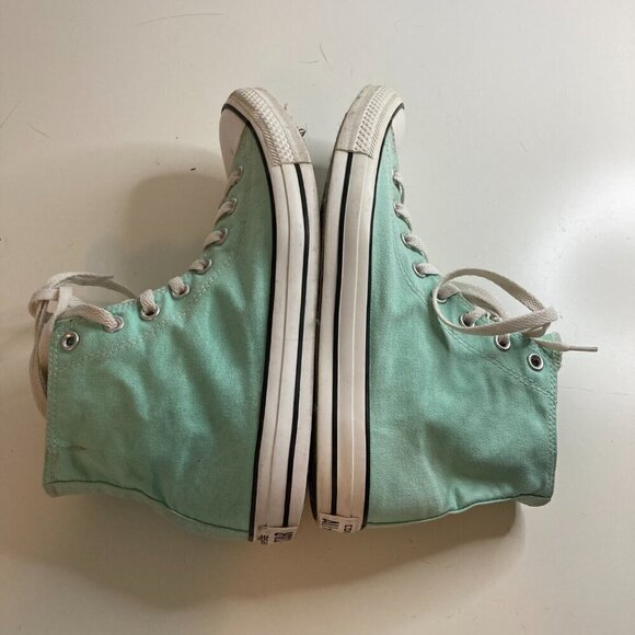 Converse Chuck Taylor All star High Tops Women Sz 12 Men Sz 10 Mint Green - Picture 5 of 8